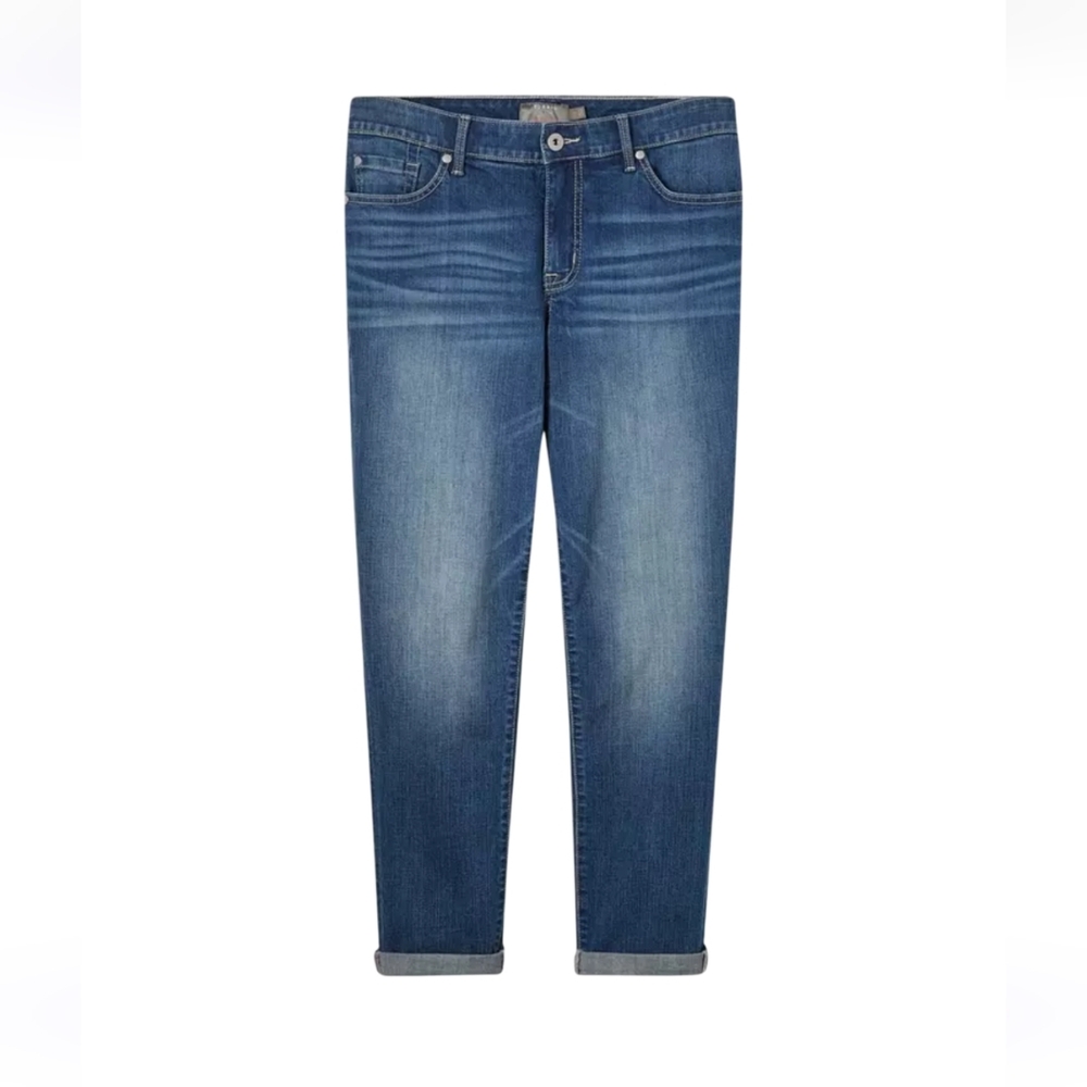Torrid Boyfriend Straigh Blue Jeans Size 26 Mid Rise Stretch Denim - Picture 2 of 8